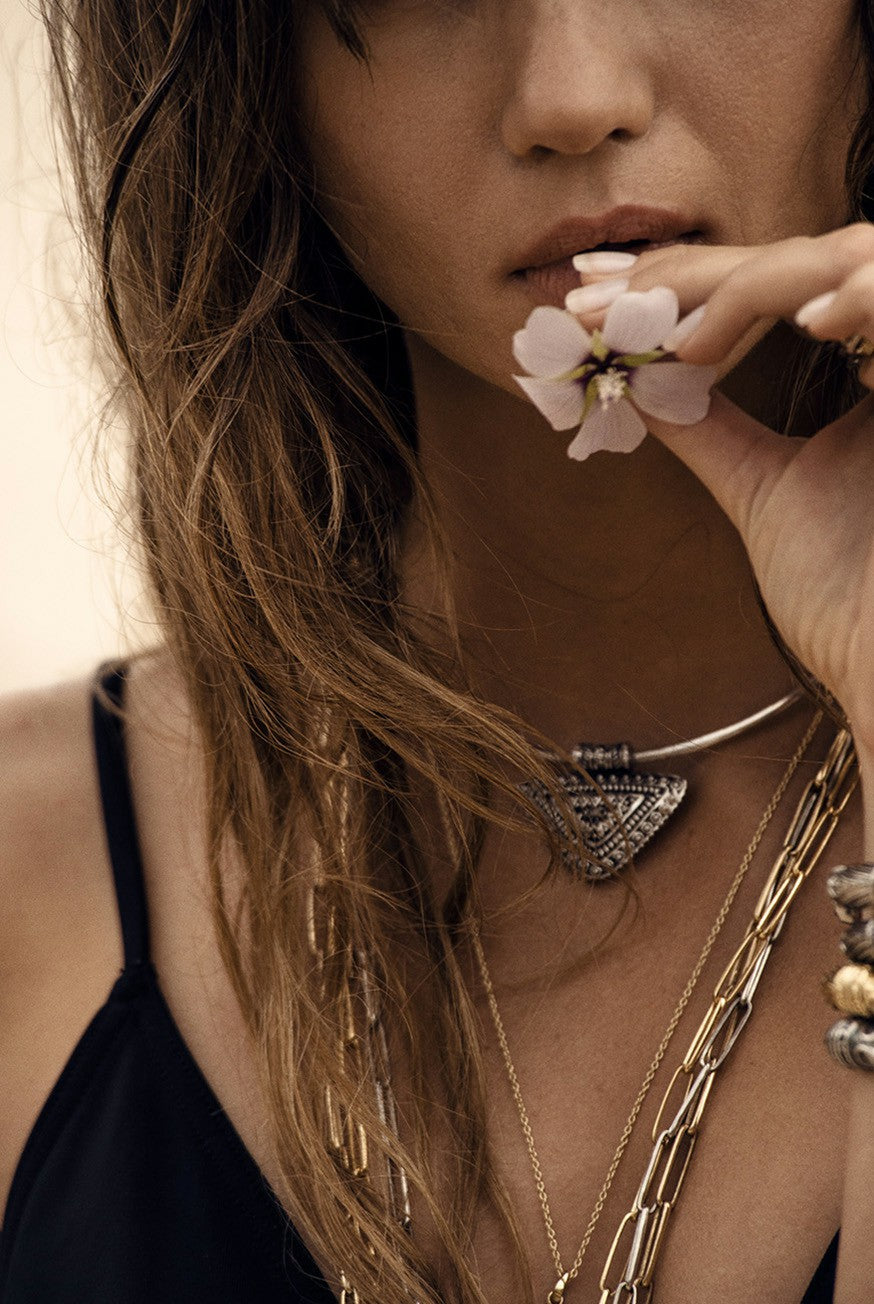Short Necklace Kota Argent