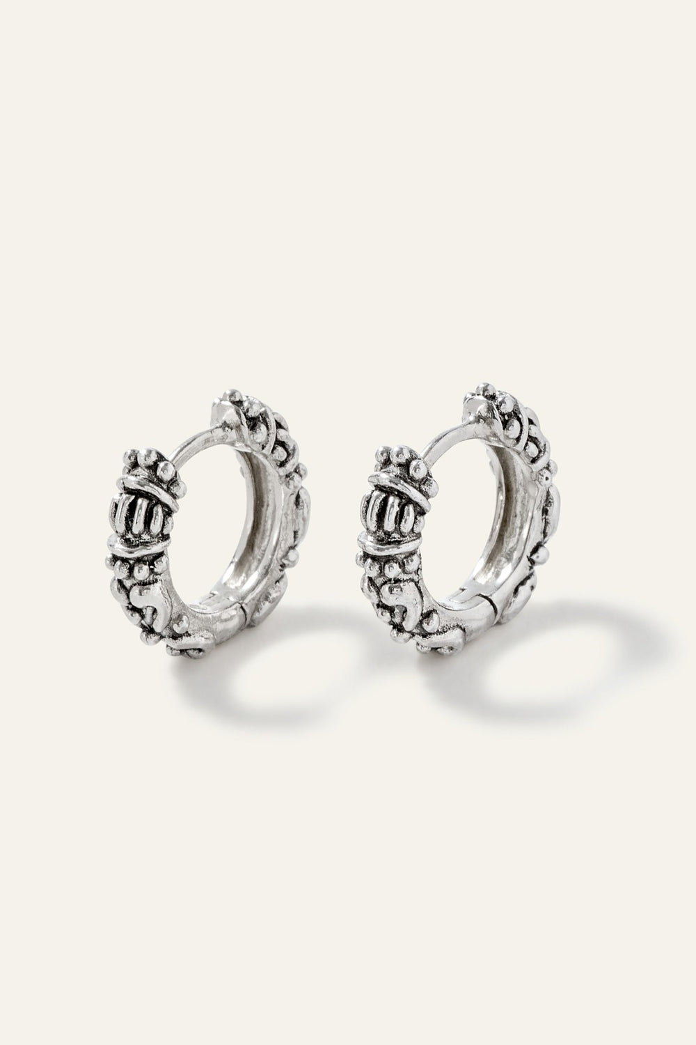Hoop Earrings Oweva Argent