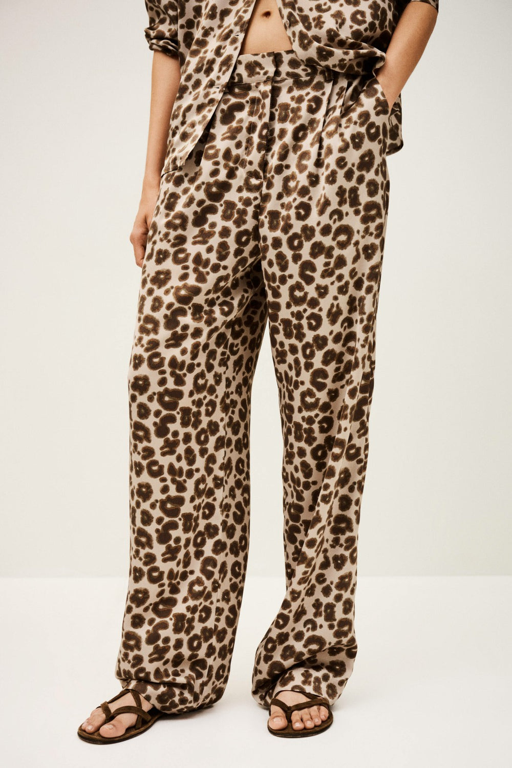 Printed Trousers Bloy Ecru