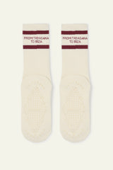 High Cotton Socks Shan Ecru