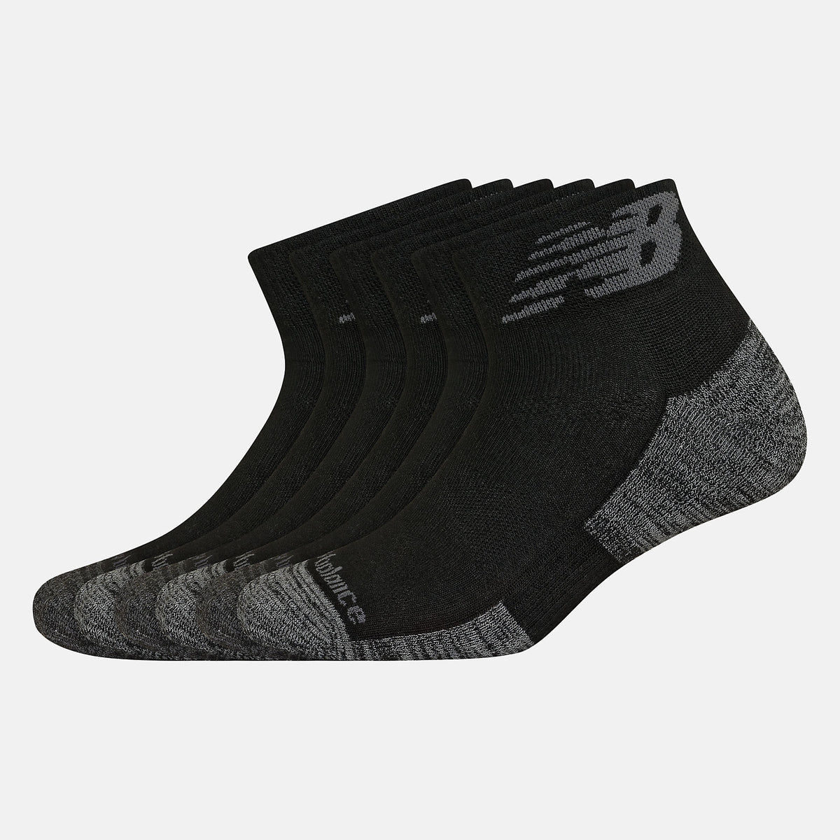 New Balance Performance Cushion Quarter Socks 6 Pack