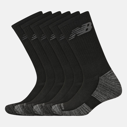 New Balance Performance Cushion Crew Socks 6 Pack