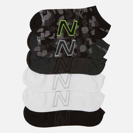 New Balance 6 PK No Show Flatknit