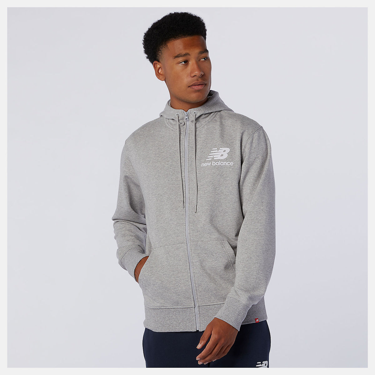 New Balance NB Essentials Stacked Full Zip Hoodie
