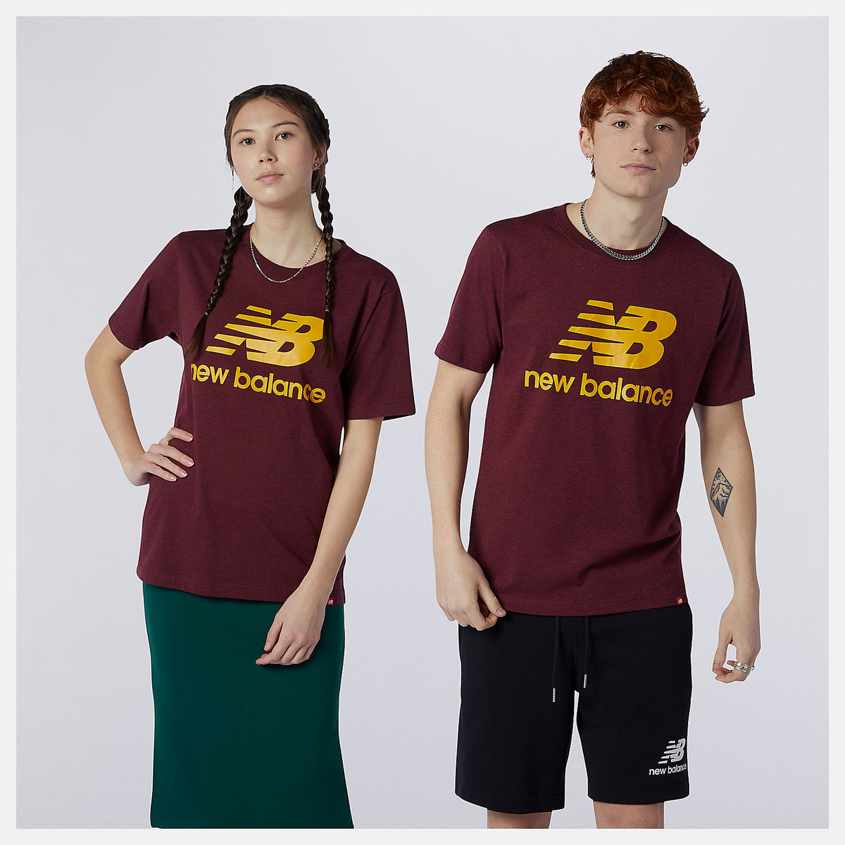 New Balance Essentials Stacked Logo Tee