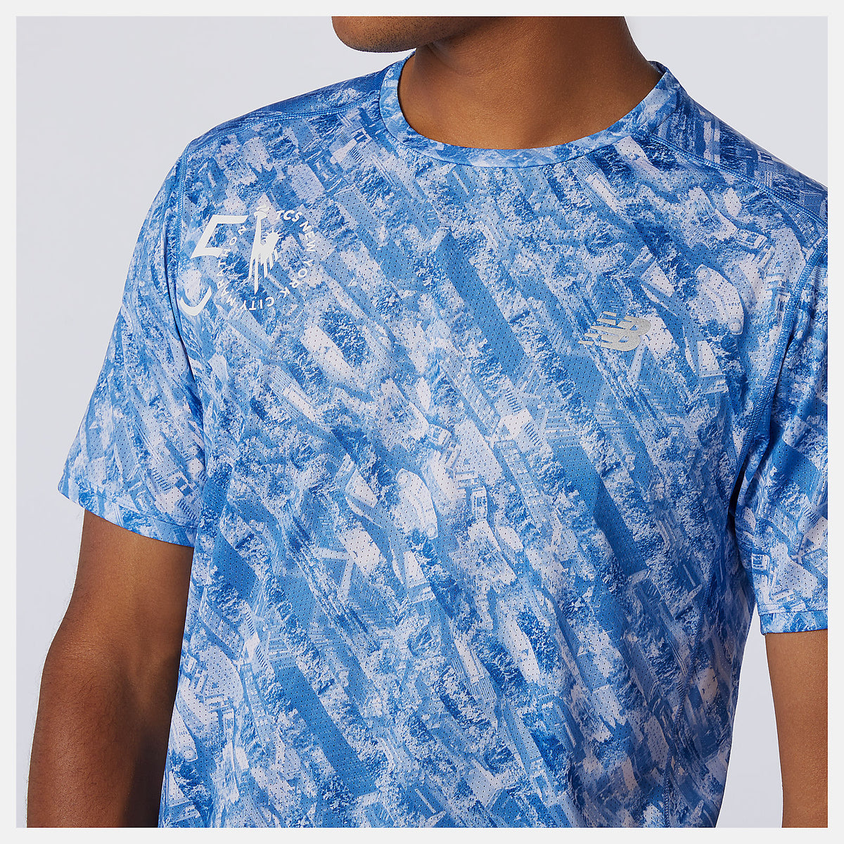 New Balance NYC Marathon Printed Impact Run Short Sleeve