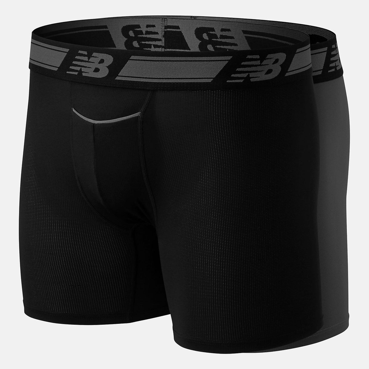 New Balance Men Mesh 6 Inch Boxer Brief 2 Pack