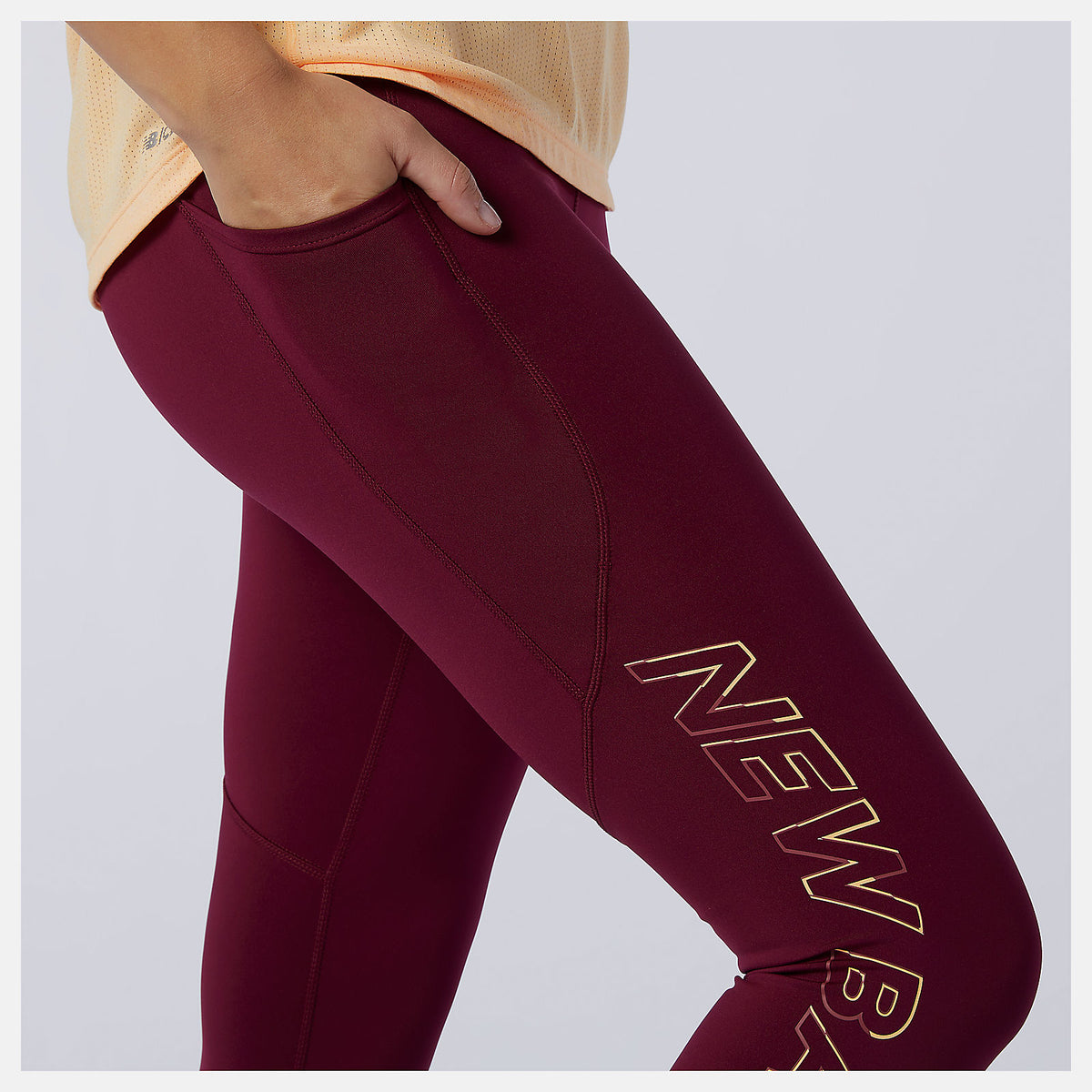 New Balance Printed Impact Run Crop