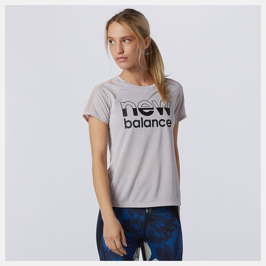 New Balance Printed Impact Run Short Sleeve