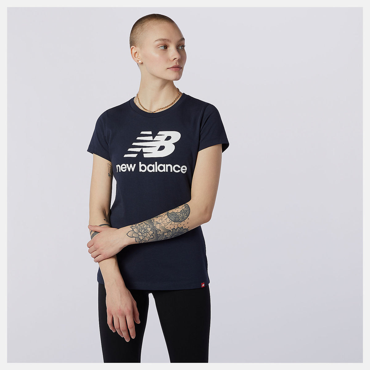 New Balance Essentials Stacked Logo Tee
